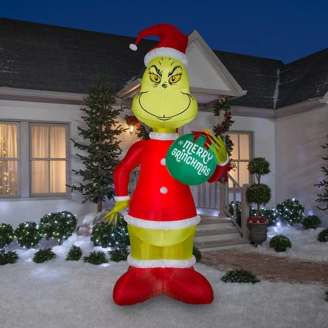 11' Dr. Seuss's Grinch with Grinchmas Ornament Airblown® Inflatable