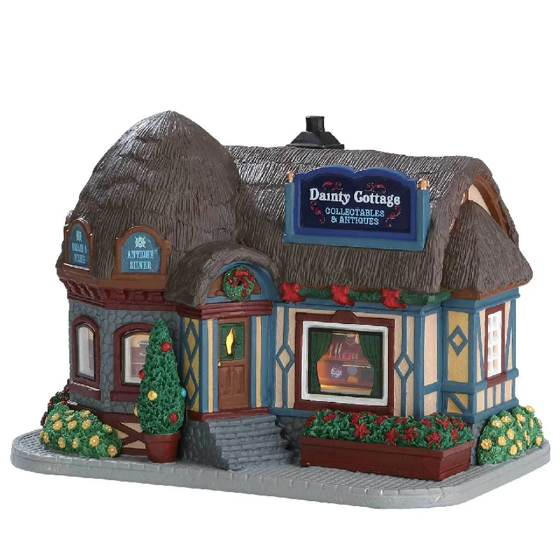 Lemax Caddington Village Lighted Building: Dainty Cottage Collectables & Antiques #75234