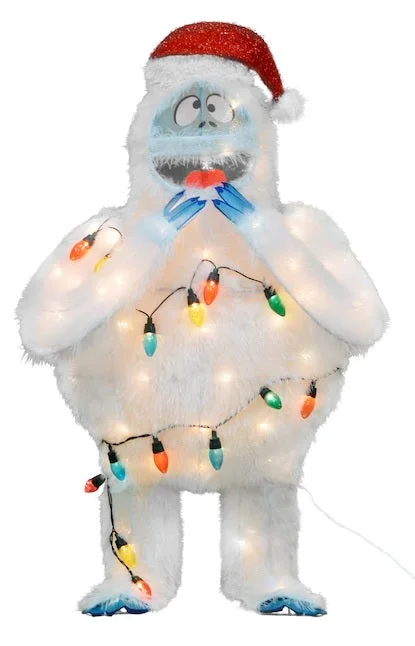 3D Lighted Soft Tinsel Bumble Sculpture