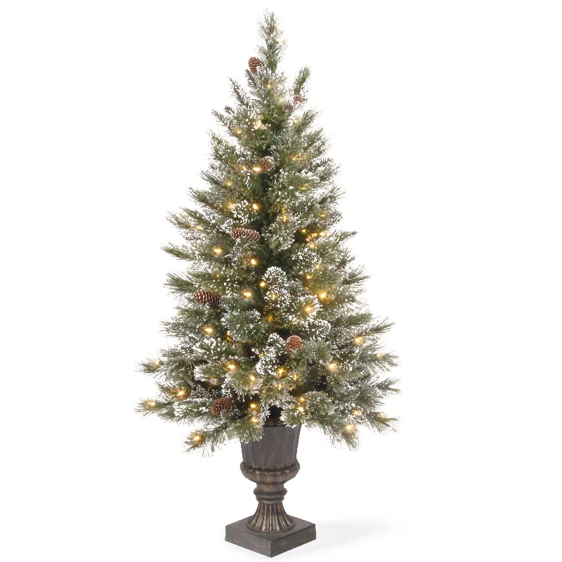 4 ft. Pre-Lit Aberdeen Blue Spruce Tree with Twinkly LED Lights