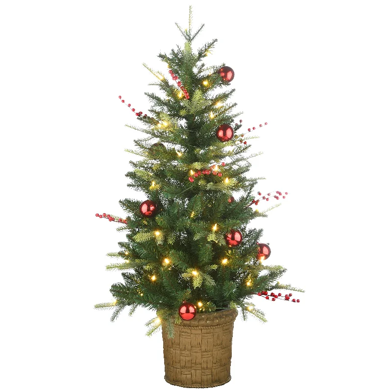 4 ft. Pre-Lit Scotch Creek Fir Tree with LED Lights