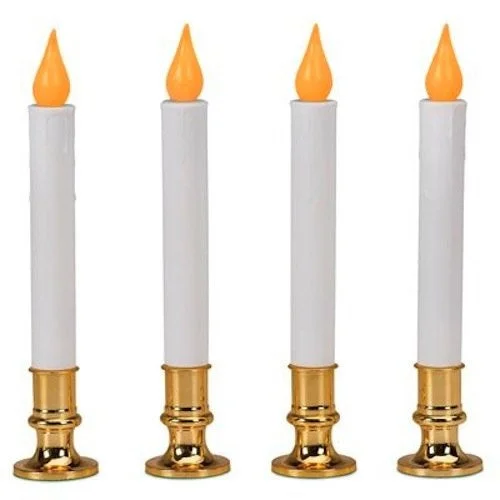 4-Piece Battery-Operated LED Flicker Candles