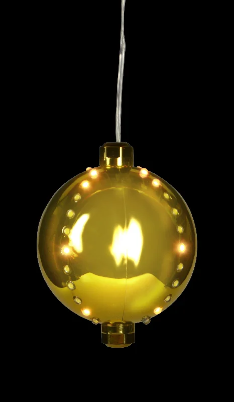 (Gold) Gold-colored Snowfall Ornament