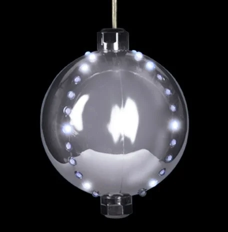 (Silver) Silver-colored Snowfall Ornament