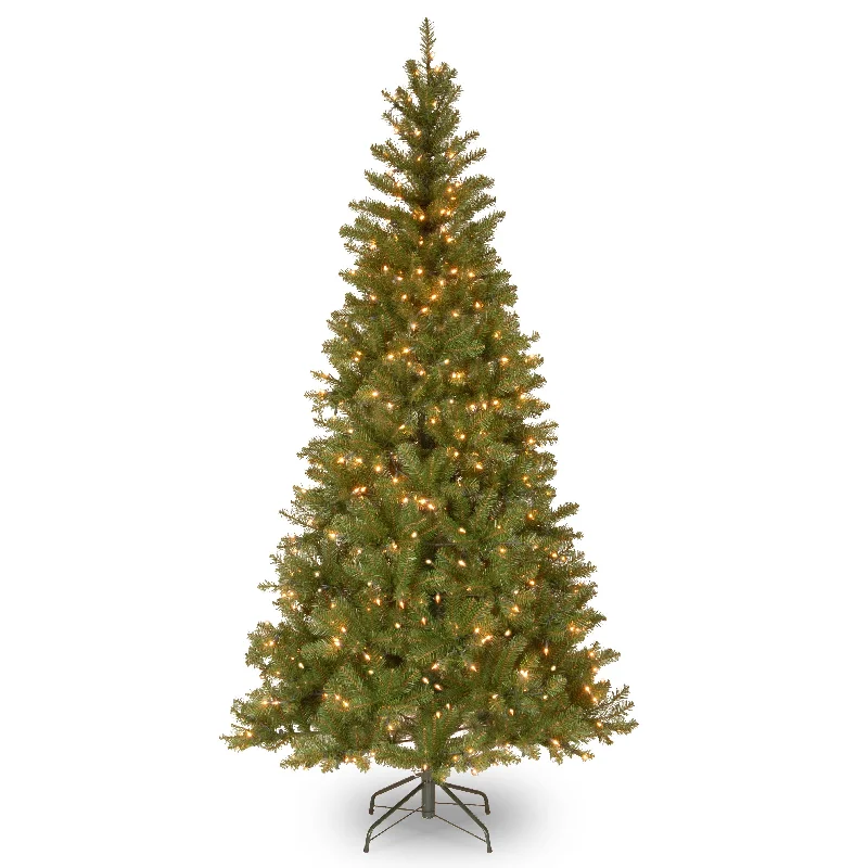 6.5 ft. Pre-Lit Aspen Spruce Slim Tree with Clear Lights