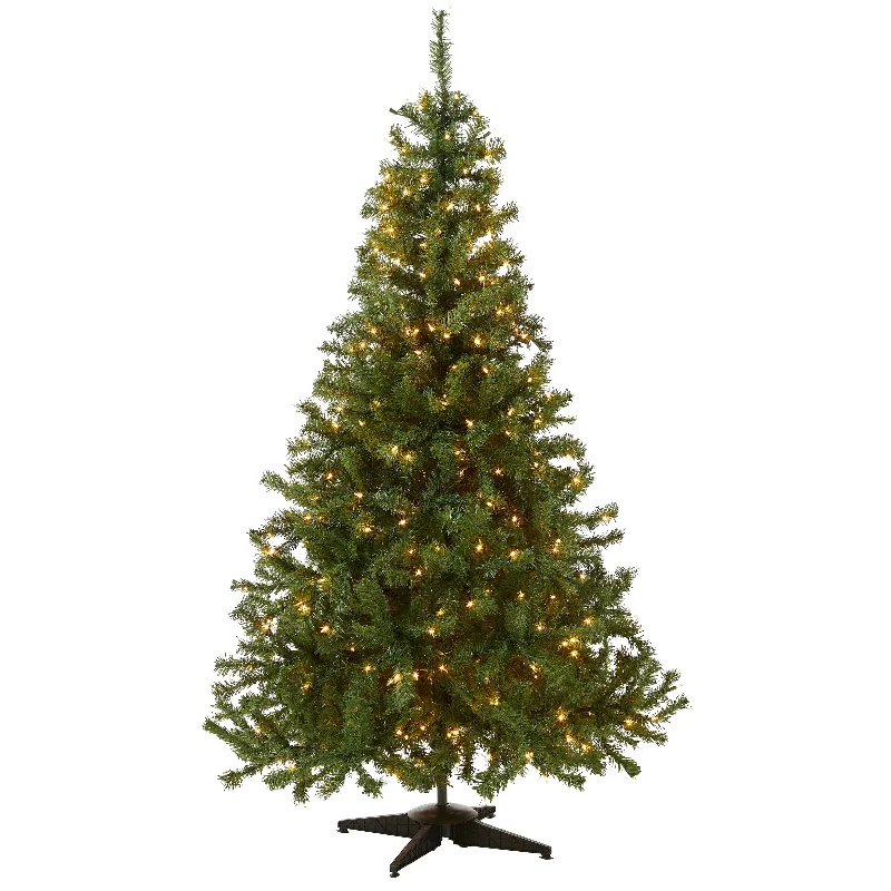 6 ft. Pre-Lit Kincaid Spruce Tree with Clear Lights