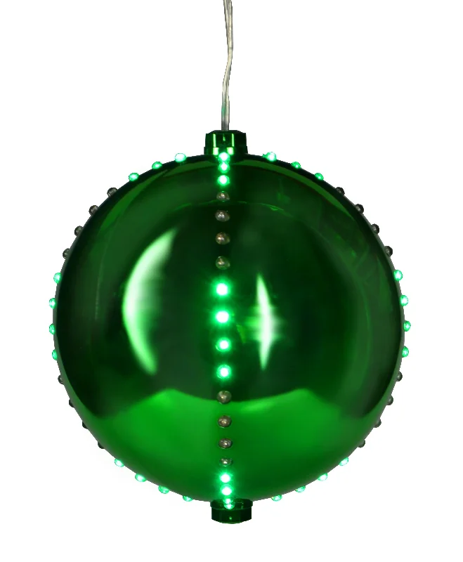 (Green) Green-colored Snowfall Ornament