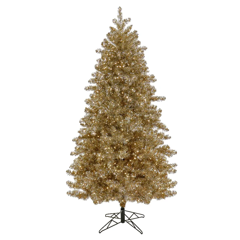 7.5 ft. Pre-Lit Christmas Platinum Metallic Tree