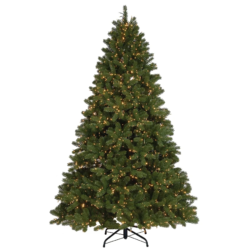 7.5 ft. Pre-Lit Downswept Douglas Fir Tree with Dual Color LED Cosmic Lights