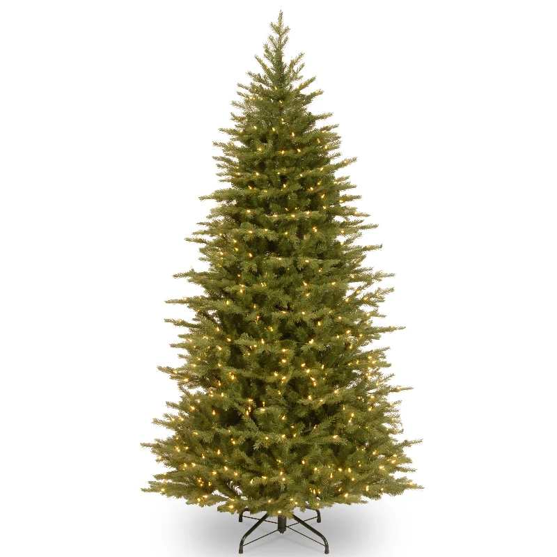 7.5 ft. Pre-Lit Nordic Spruce Slim Tree with Dual Color LED Lights