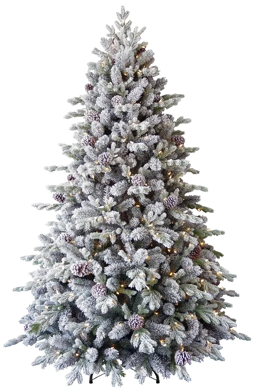 7.5' Snowy Richmond Dual Color LED PowerConnect™ Pre-Lit Artificial Christmas Tree