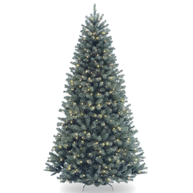 9 ft. Pre-Lit Blue North Valley Spruce Tree with Clear Lights