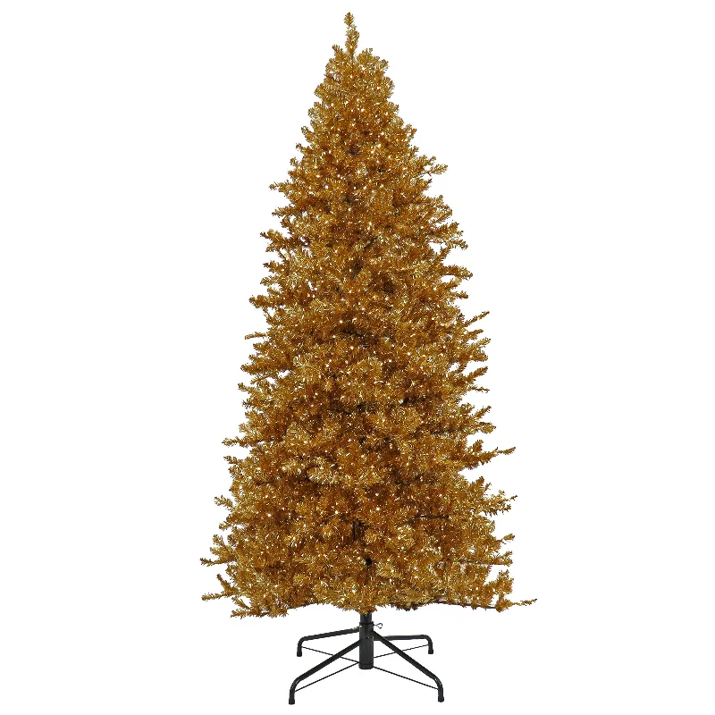 9 ft. Pre-Lit Christmas True Gold Metallic Tree