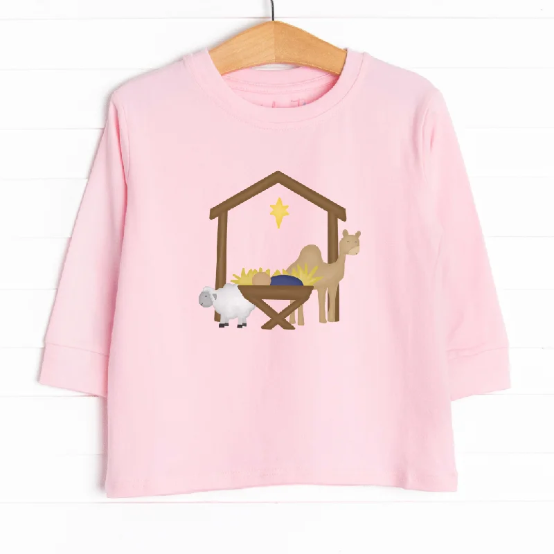 Away In A Manger Long Sleeve Graphic Tee