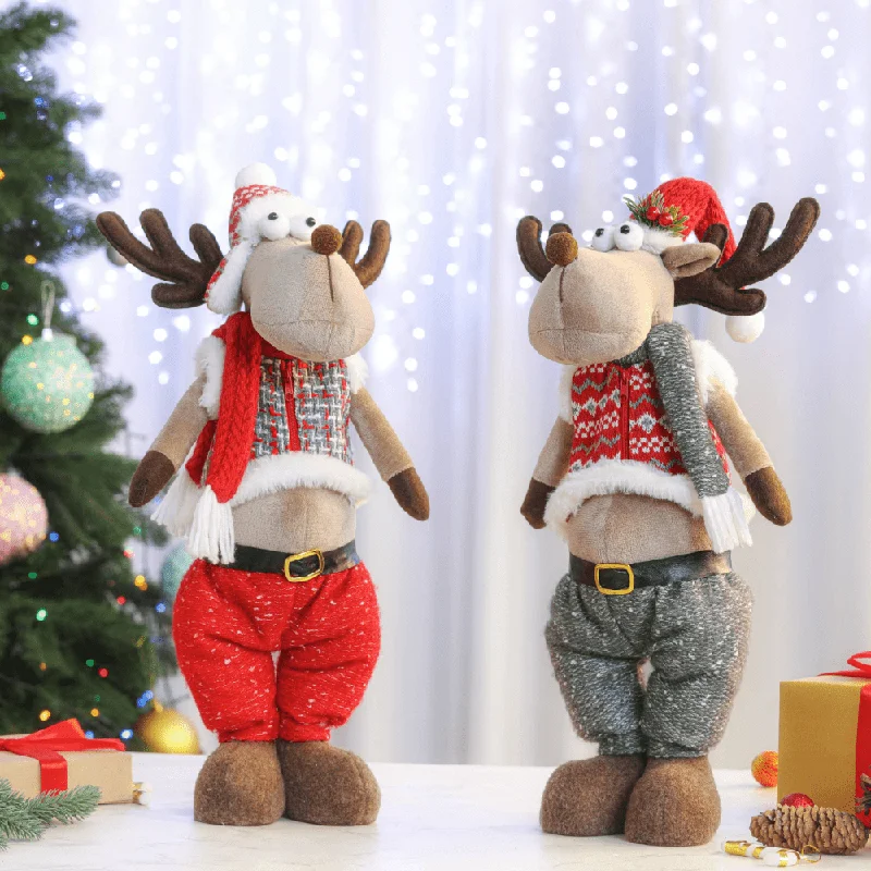 Big Belly Reindeer Knitted Asst (45cm)