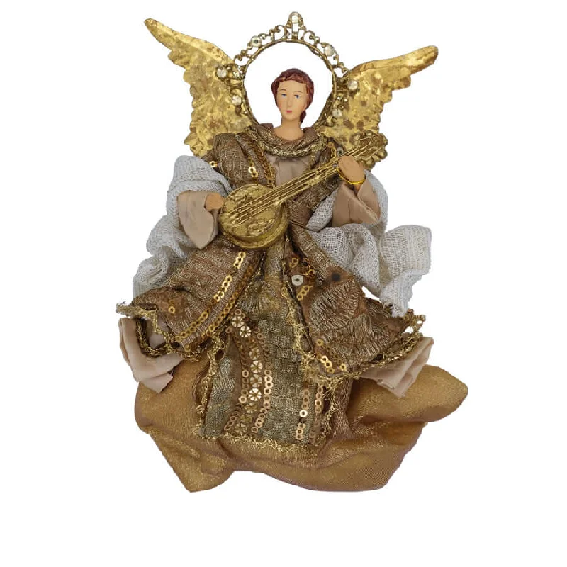 CHRISTMAS ANGEL WITH LUTE - CHRISTMAS ORNAMENT