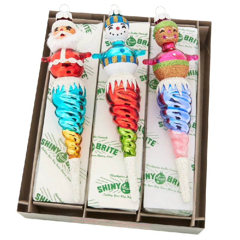 Christmas Confetti 3 Count 7" Santa Icicles