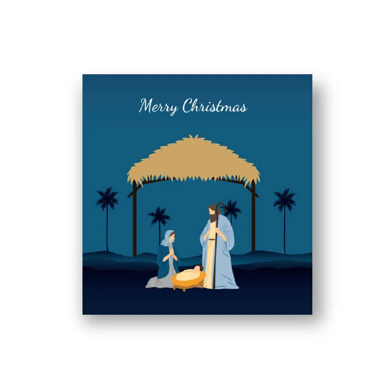 NATIVITY SCENE - CHRISTMAS GREETING CARD