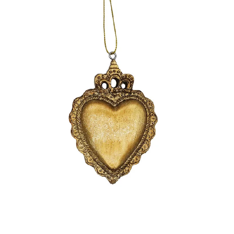 HEART - CHRISTMAS TREE DECORATION - RESIN