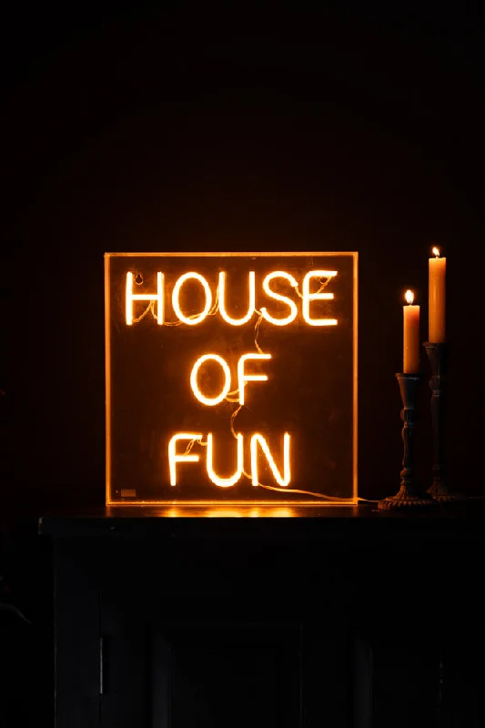 House Of Fun Neon Light Box