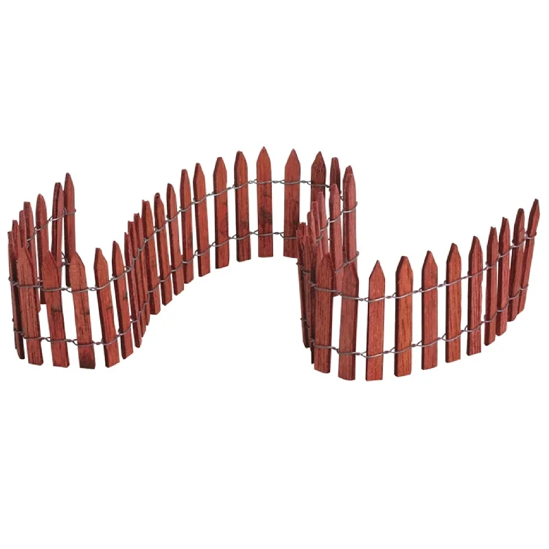 Lemax General Collectibles Landscaping: 18" Wired Wooden Fence #84813