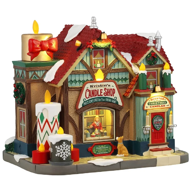 NEW 2024 Lemax Caddington Lighted Building: Kristin's Candle Shop #45222