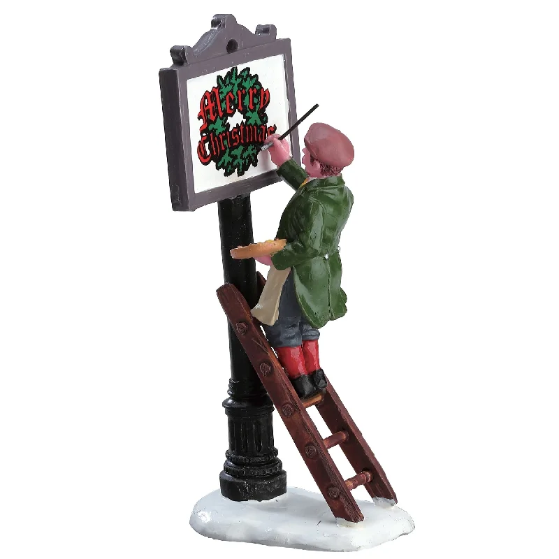 Lemax Caddington Village Figurine: Sign Painter #12527