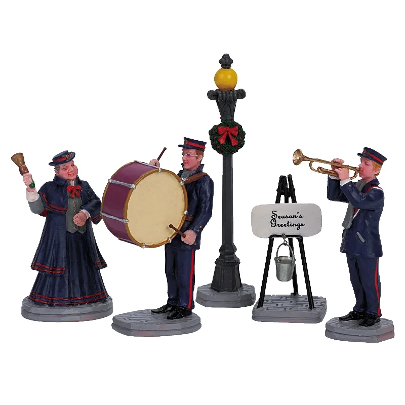 Lemax Caddington Village Figurines: Christmas Band, Set of 5 #62323