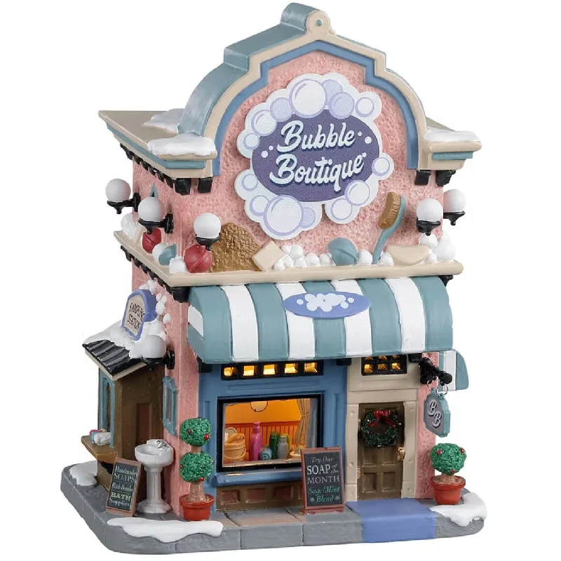 Lemax Caddington Village Lighted Building: Bubble Boutique #25881