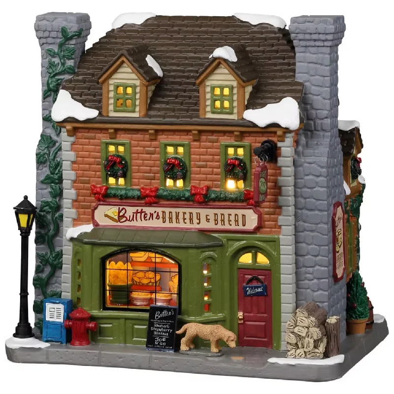 Lemax Caddington Village Lighted Building: Butter’s Bakery & Bread #25874