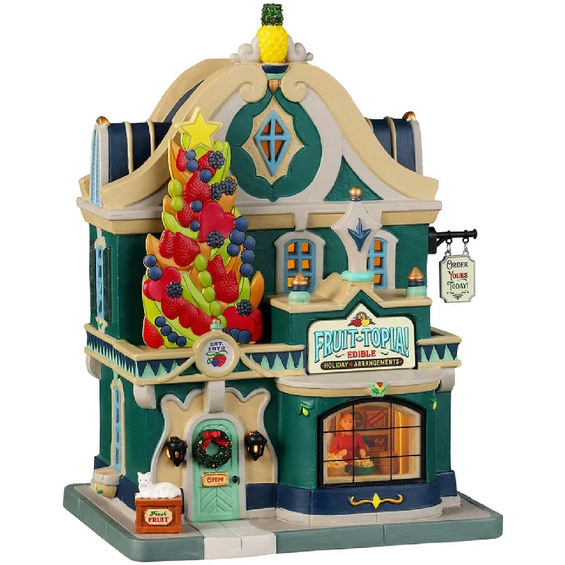 Lemax Caddington Village Lighted Building: Fruit-Topia! #35060