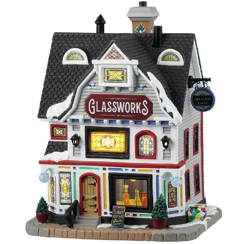 NEW 2024 Lemax Caddington Village Lighted Building: Glassworks #45245