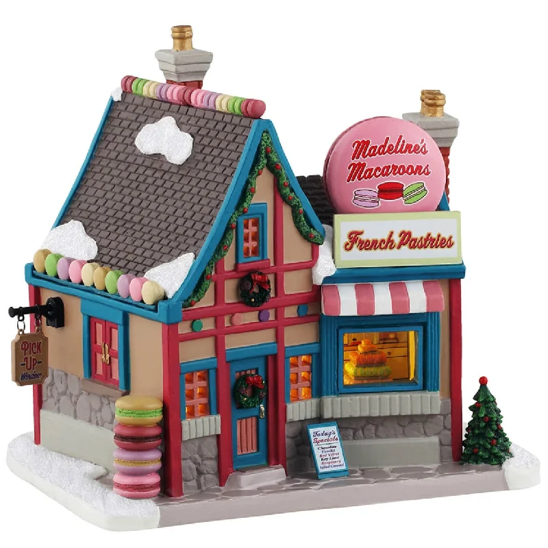 NEW 2024 Lemax Caddington Village Lighted Building: Madeline's Macaroons #45246