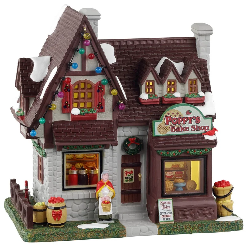 Lemax Caddington Village Lighted Building: Poppy's Bakeshop #35042