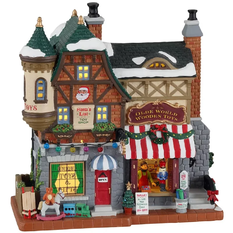 Lemax Caddington Village Lighted Building: Santa's List Toy Shop #15798