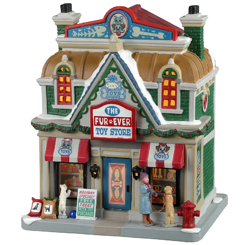 Lemax Caddington Village Lighted Building: The Fur-Ever Toy Store #25931