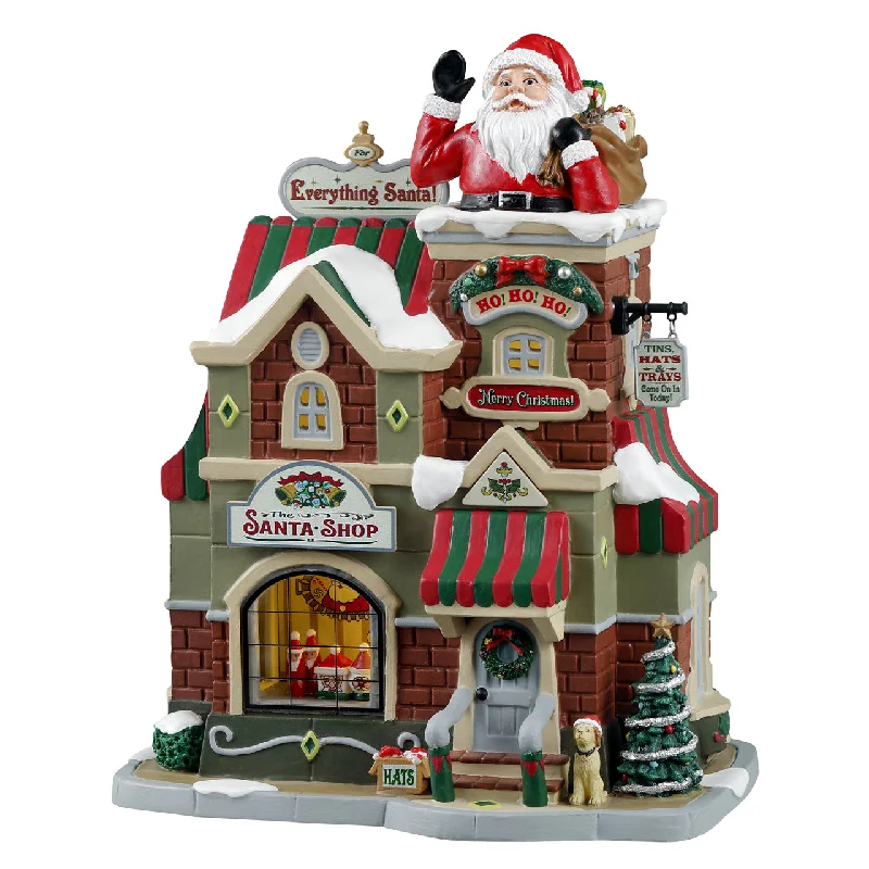 NEW 2024 Lemax Caddington Village Lighted Building: The Santa Shop #35039