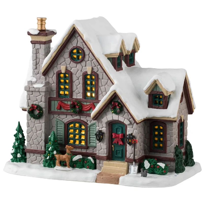 NEW 2024 Lemax Caddington Village Lighted Building: White Christmas #45235