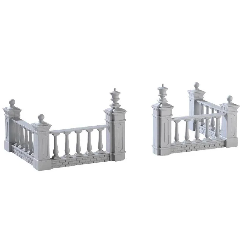 Lemax General Collectibles Accessory: Plaza Fence, Set of 4 #74237