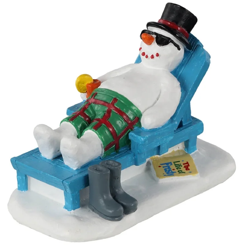 Lemax General Collectibles Figurine: Relaxing Snowman #12039