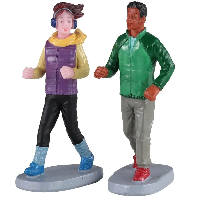 Lemax General Collectibles Figurines: Autumn Jog, Set of 2 #02921