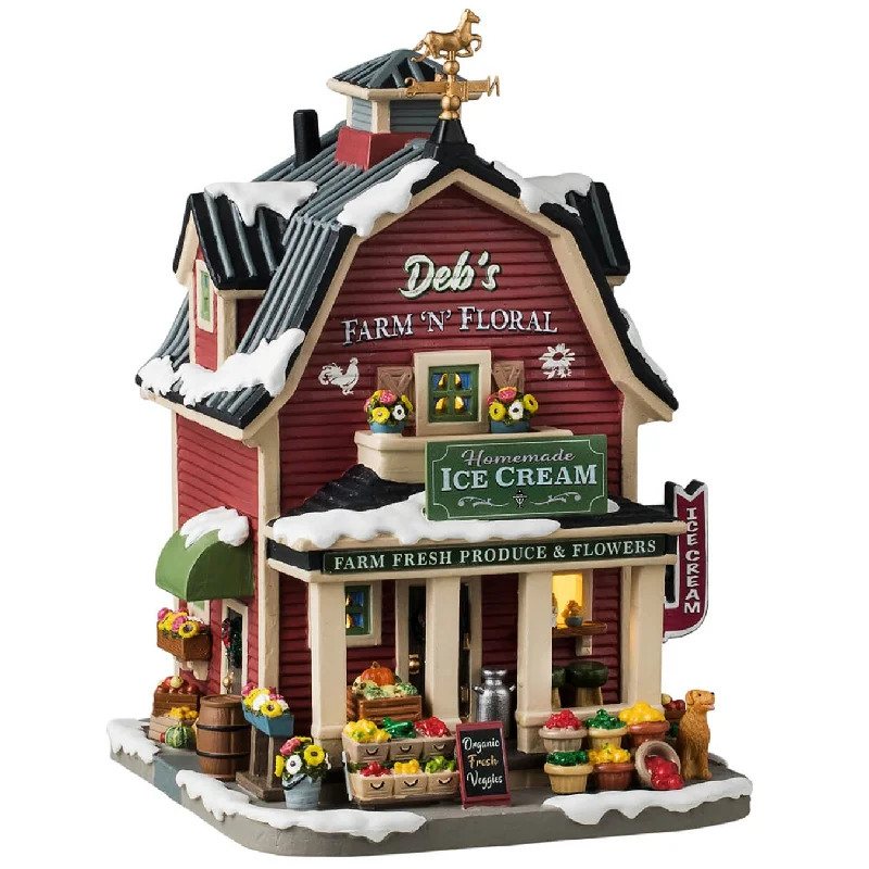 NEW 2024 Lemax Harvest Crossing Lighted Building: Deb's Farm-N-Floral #45238