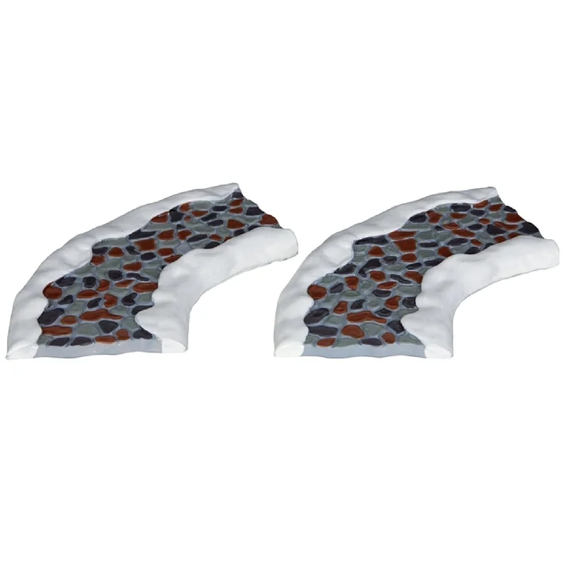 Lemax General Collectibles Landscaping: 2-Pc. Stone Road - Curved #34663