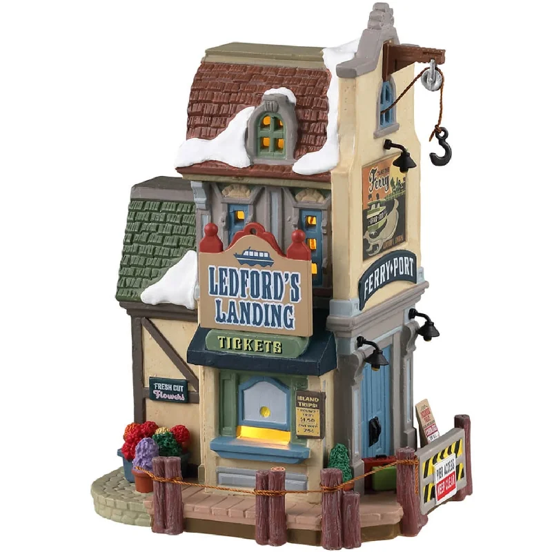 Lemax Plymouth Corners Lighted Building: Ledford's Landing #35052