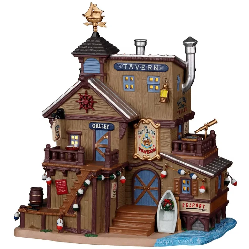 Lemax Plymouth Corners Lighted Building: The Salty Sea Dog Tavern #25907