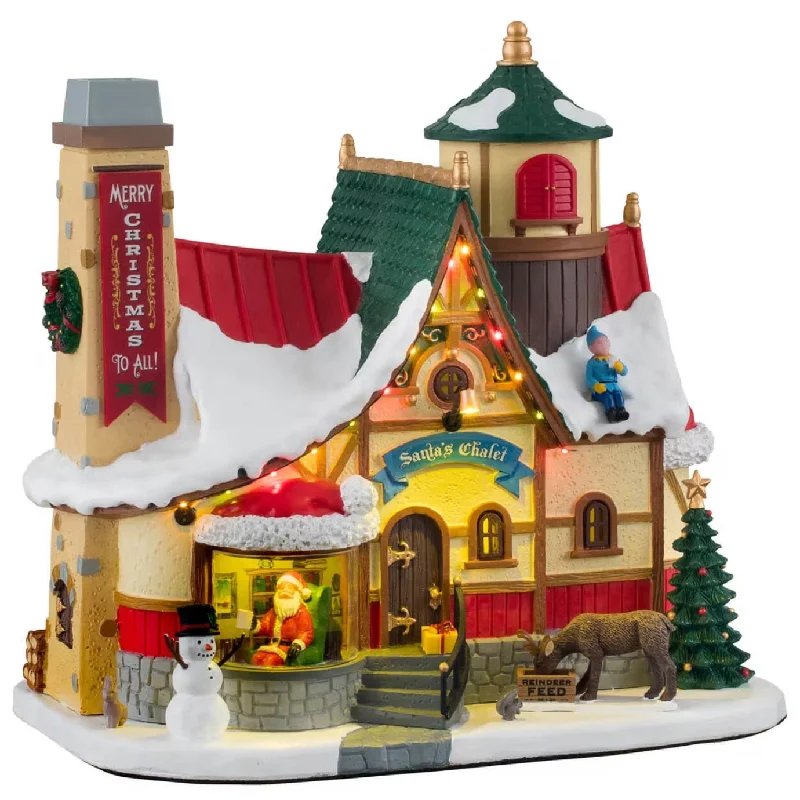 Lemax Santa's Wonderland Lighted Building: Santa's Chalet #15742