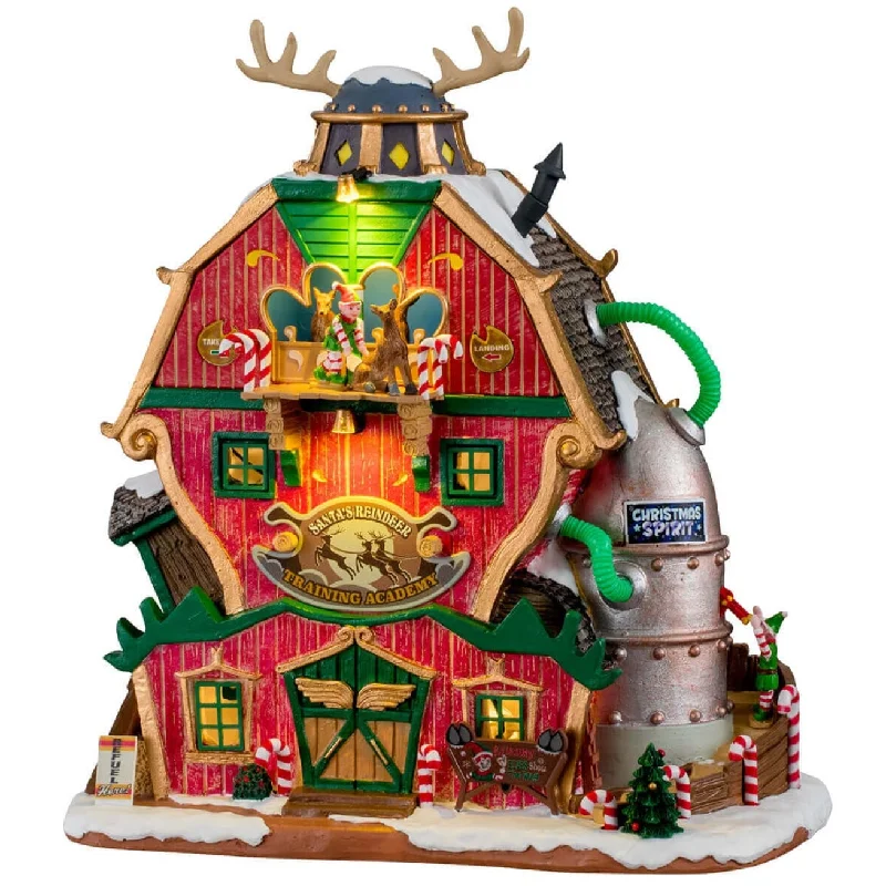 Lemax Santa's Wonderland Lighted Building: Santa's Reindeer Training Academy #15793