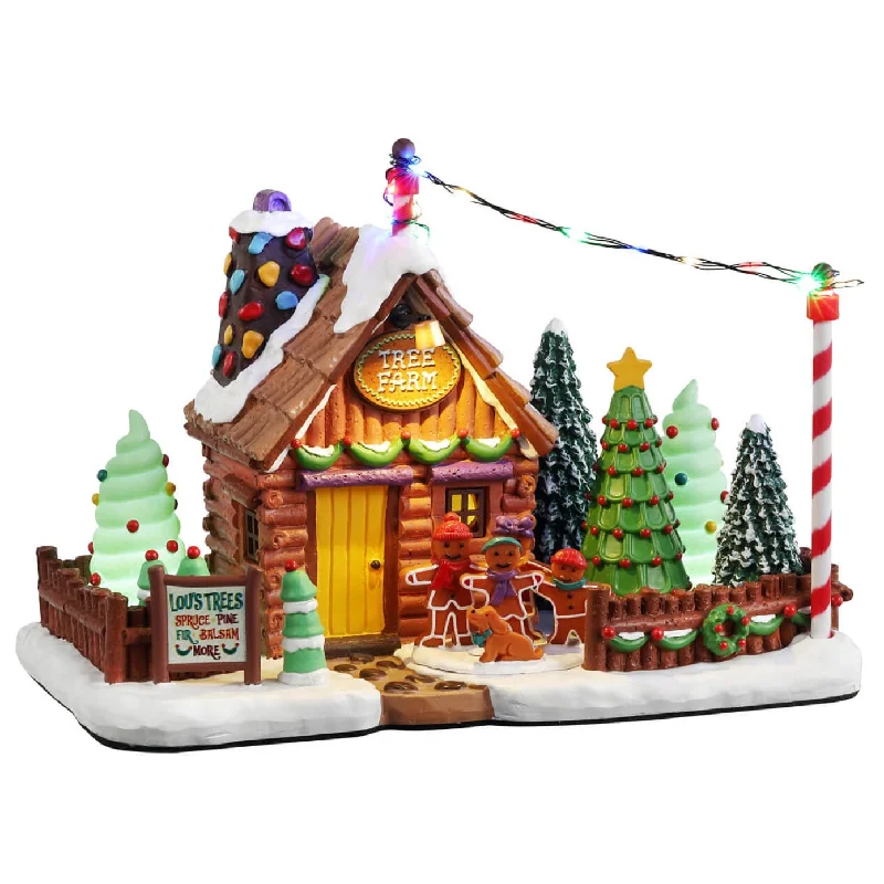 Lemax Sugar N Spice Lighted Building: Lou's Tree Farm #25951