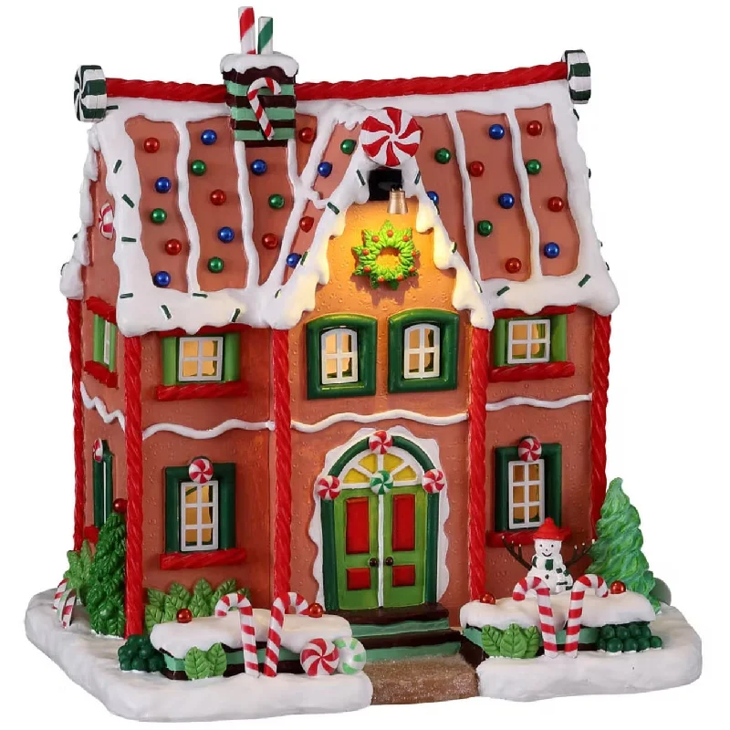 Lemax Sugar N Spice Lighted Building: Peppermint House #15826