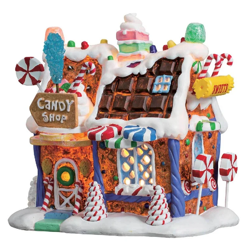 Lemax Sugar N Spice Lighted Building: The Candy Shop #75181